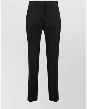 Jil Sander Wool Cropped Trousers - Black