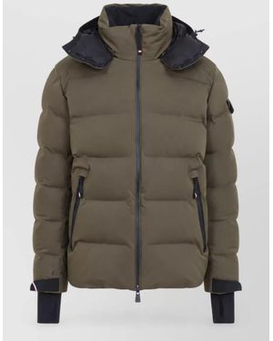 Moncler Down Quilted Hooded Puffer Jacket - Green