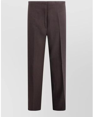 Alberta Ferretti Wide-Leg Trousers - Brown