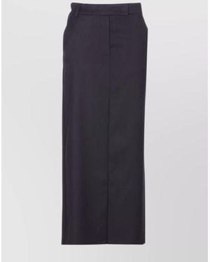 Pinko Midi Skirt With Pockets And Loops - Blue