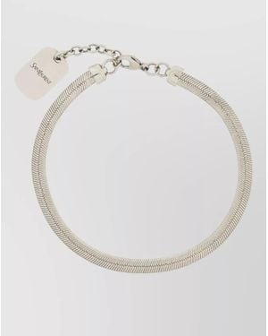 Saint Laurent Chain Bracelet - White