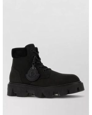 Moncler Peak City Lace Up Ankle Boots - Black