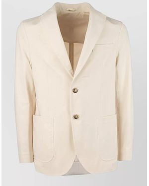 Circolo 1901 Jackets And Vests Button Cuffs Notch Lapel - Natural