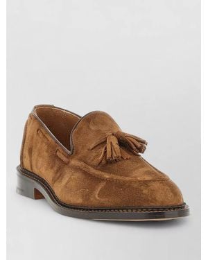 Tricker's Elton Loafers Round Toe Tassel Detail - Brown