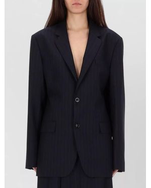Maison Margiela Wool Blazer - Blue