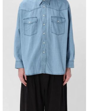 Studio Nicholson Denim Relaxed-Fit Shirt - Blue