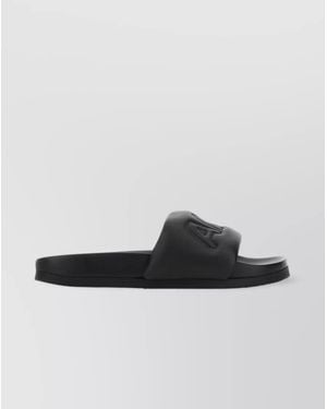 Ambush Leather Quilted Slippers - Black