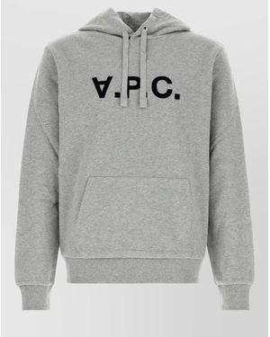 A.P.C. Stretch Cotton Sweatshirt - Grey