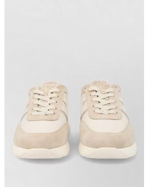 Hogan Leather Interactive³ Low-Top Trainers - Natural