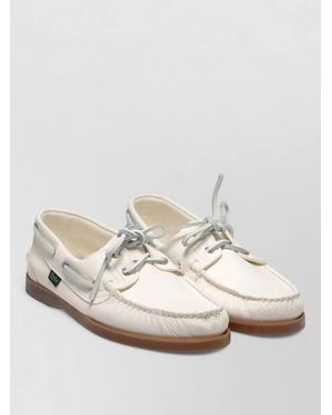 Paraboot Boat Shoes Low Top Silk Nylon Rubber - White