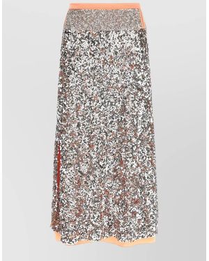 Rabanne Sequin Fitted Skirt - Multicolour