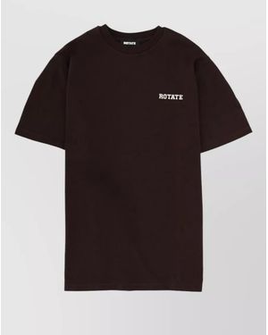 ROTATE BIRGER CHRISTENSEN Organic Cotton Oversized T-Shirt - Black