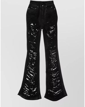 Rick Owens Flared Pants - Black