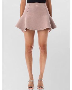 DIESEL Cotton A-Line Mini Skirt - Pink