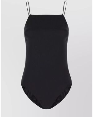 Max Mara Silk Backless Bodysuit - Black