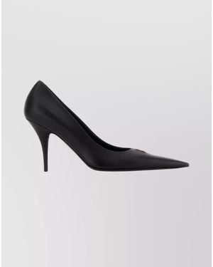 Balenciaga Avenue Bb Editor 90 Stiletto Court Shoes - Black