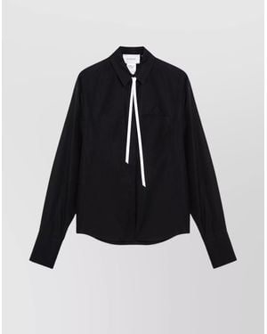 Sportmax Gesso Popeline Shirt Chest Pocket - Blue