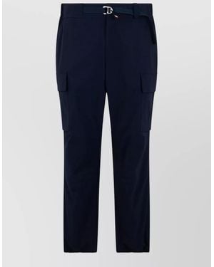 Moncler Technical Slim Cargo Trousers Adjustable Waist - Blue
