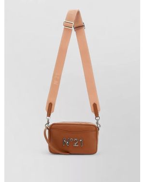 N°21 Logo Crossbody Bag Taped Adjustable Strap - White