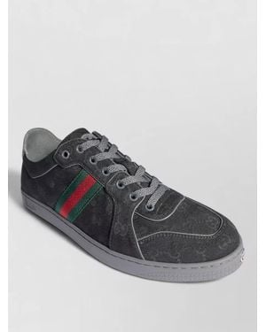 Gucci Stretch Fabric Low-Top Trainers - Grey