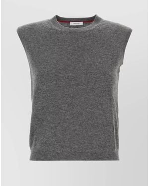 Ferragamo Cashmere Blend Vest - Grey