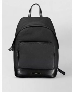 Calvin Klein Pebbled Leather Backpack - Black