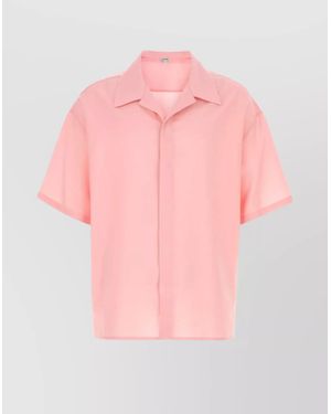 Loewe Short Sleeves Wool Shirt - Pink