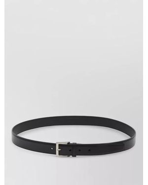 Saint Laurent Calfskin Leather Belt - Grey