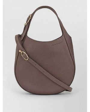 Longchamp Foulonné S Leather Top Handle Shoulder Bag - Brown