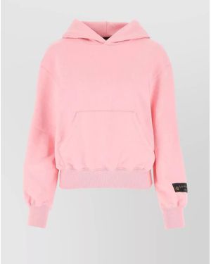 we11done Cotton Hooded Sweatshirt - Pink