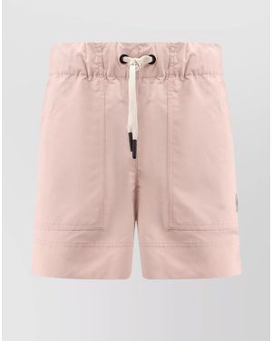 Moncler Nylon Knee-Length Shorts - Pink