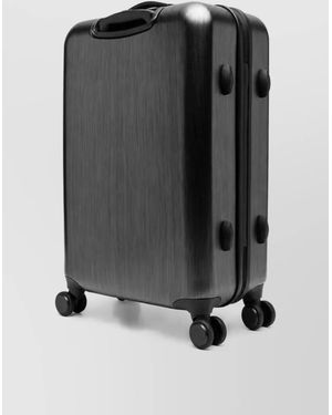 Emporio Armani Logo Trolley Suitcase - Black