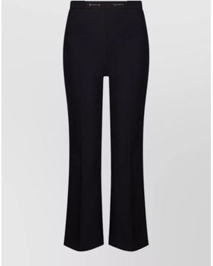 Elisabetta Franchi Tailored Pants Belt Loops Front And Back Pockets - Blue
