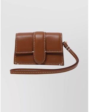 Jacquemus Le Bambino Leather Clutch Bag - Brown