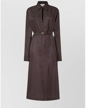 【関税＆送料込み】Fendi Ff Cotton Dress Dress Cotton Brown | Fendi