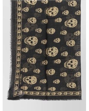 McQueen Silk Scarf - Black