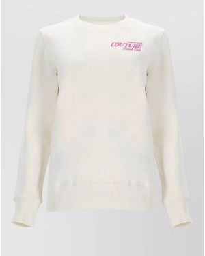 Versace Jeans Couture Printed Cotton Sweatshirt - White