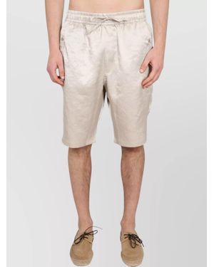Needles Elastic Waistband Cowboy Bermuda Shorts - Natural