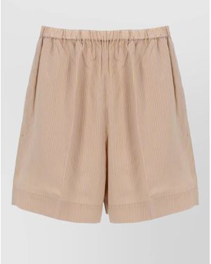 Patou Silk-Blend Cropped Pants - Natural