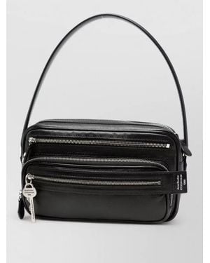 Acne Studios Grained Leather Cross-Body Bag - Black