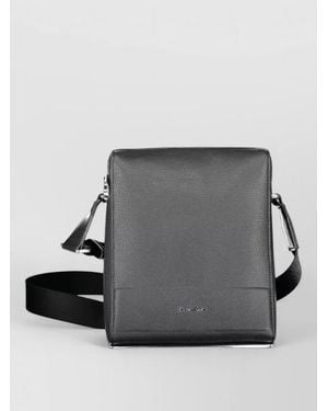 Calvin Klein Textured Crossbody Bag - Gray