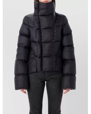 Rick Owens Down Quilted Asymmetric Puffer Jacket - Blue