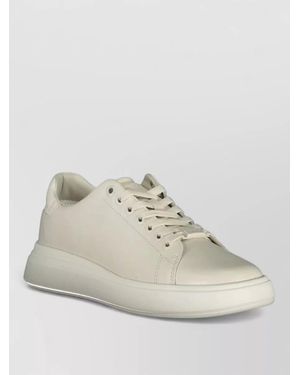 Calvin Klein Leather Low-Top Sneakers - Natural