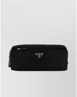 Prada Explore Recycled Polyamide Travel Pouch - Black