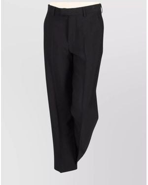 Ann Demeulemeester Slim-Fit Cropped Tailored Trousers - Black