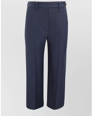 Brunello Cucinelli Tailored Cigarette Pants Belted Waist Detail - Blue