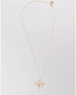 Mulberry Crystal-Embellished Necklace - White
