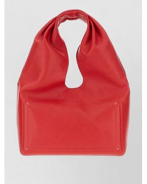 Maison Margiela Leather Tote Bag - Red