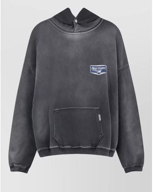 Represent Printed Cotton Hooded Jacket - Grey