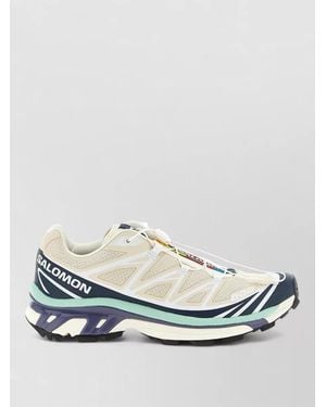 Salomon Xt 6 Lace Up Performance Sneakers - White